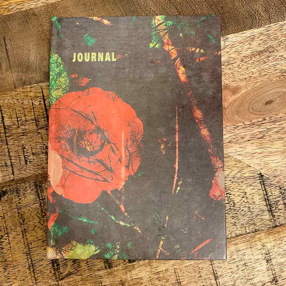 alt="E.B. Jewelry Studio Express Gratitude With Our Red Rose Hardcover Lined Journal Diary Book"